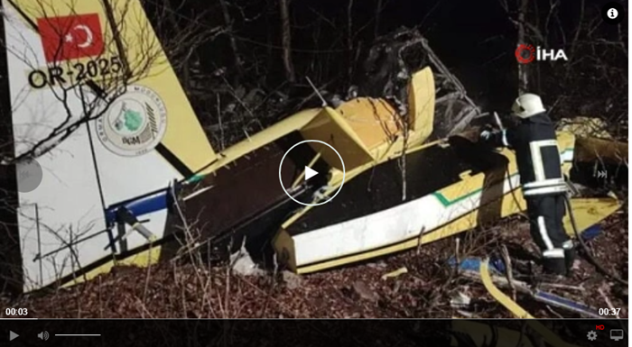 Orman Genel Müdürlüğü'ne ait uçak Hırvatistan'da kayboldu! Pilot hayatını kaybetti