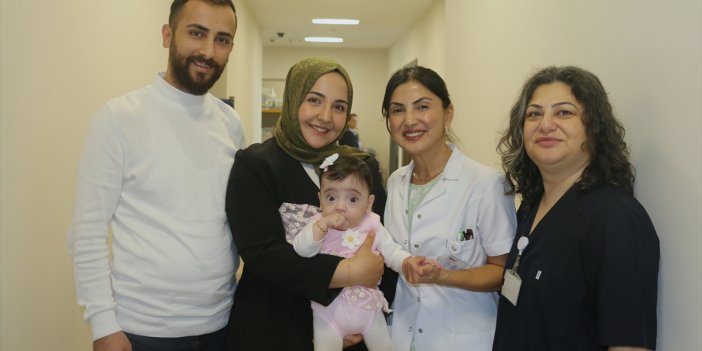 Prematüre doğan Masal Mira 104 günlük mücadeleyle ailesinin kollarına kavuştu
