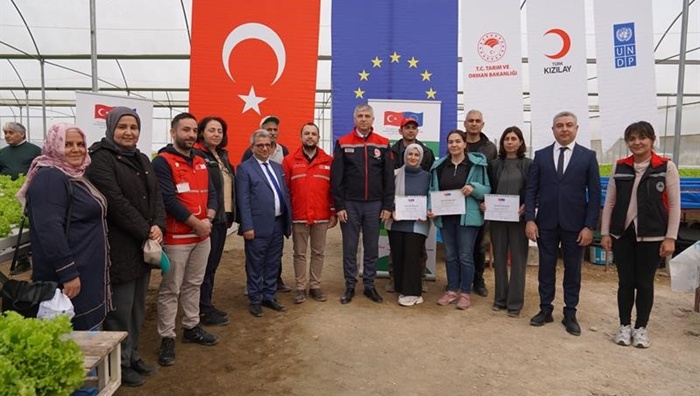 Adana’da topraksız marul yetiştiriciliği başladı