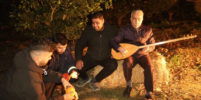 Adana eksiyi gördü, bahçelerde sazlı sözlü zirai don nöbeti tutuldu