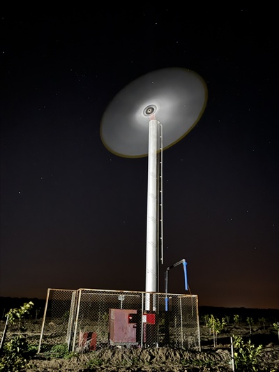 Adana'da don önleyici pervaneler narenciyeler için çalıştı