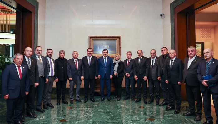 Cumhurbaşkanı Yardımcısı Cevdet Yılmaz, TÜRKYED Heyetini Kabul Etti