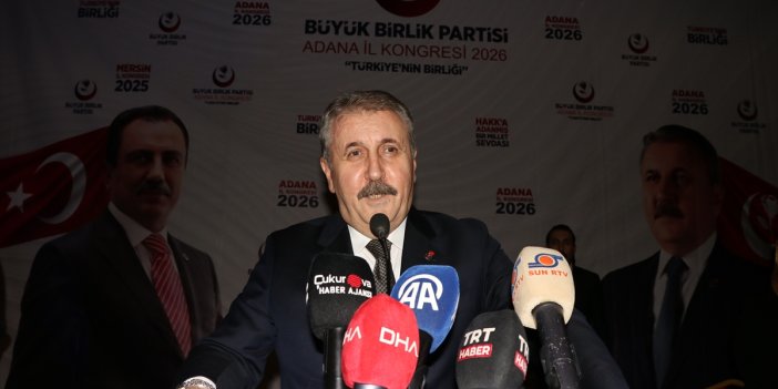 BBP Genel Başkanı Mustafa Destici, partisinin Adana İl Kongresi'nde konuştu