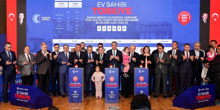 Adana'da "Yüzyılın Konut Projesi" kapsamında yapılacak konutların kurası çekildi