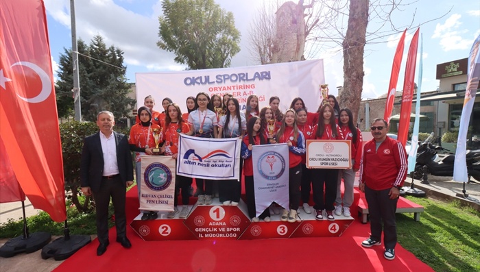 Adana'da düzenlenen Okul Sporları Oryantiring Gençler Türkiye Şampiyonası sona erdi