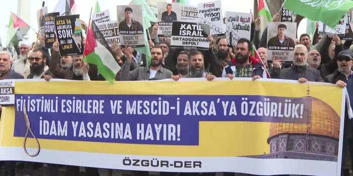 İsrail'in Gazze'ye yönelik saldırıları İstanbul'da protesto edildi