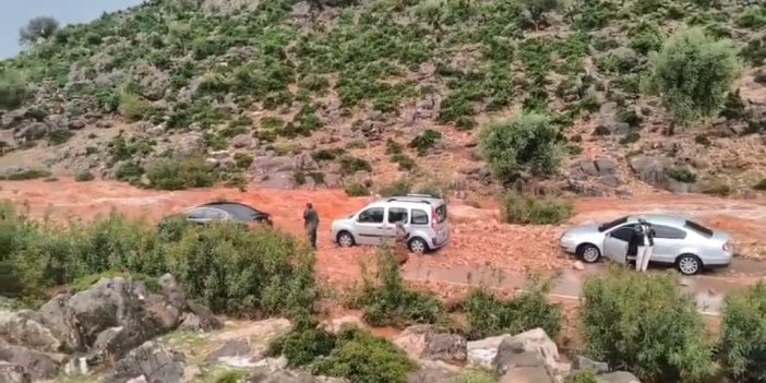 Kozan'da sağanak ve dolu hayatı felç etti: Yollar kapandı, araçlar mahsur kaldı