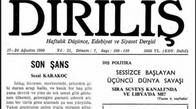 Sezai Karakoç: Son Şans