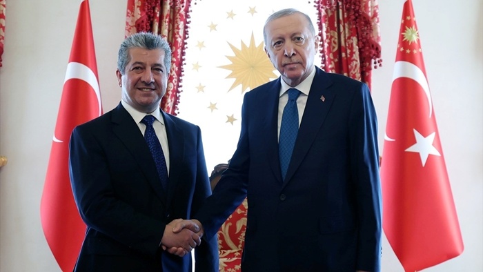 Cumhurbaşkanı Erdoğan, IKBY Başbakanı Mesrur Barzani'yi kabul etti