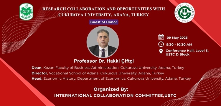 Chittagong’da USTC eğitim ve araştırma programına Prof. Dr. Hakkı Çiftçi katıldı