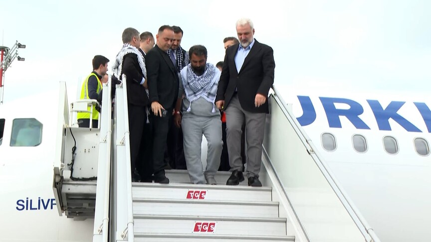 Küresel Sumud Filosu aktivistlerini taşıyan uçaklar İstanbul'da