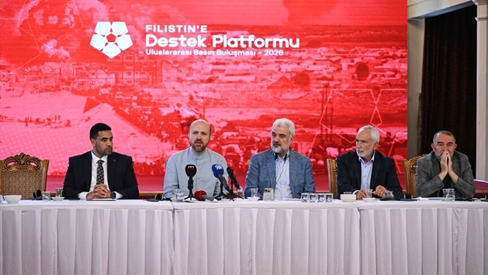 Filistin'e Destek Platformu Filistin'e yönelik çalışmalarını uluslararası basına anlattı