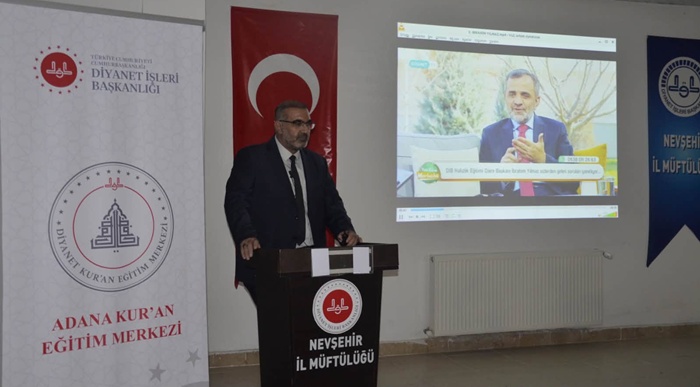 Adana Kur’an Eğitim Merkezi Müdür V. Dr. Süleyman Şahin, Nevşehir’de Kur’an Eğitim Merkezlerini Tanıttı