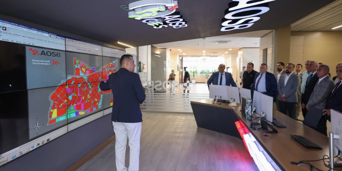 KKTC heyeti AOSB'nin dijital altyapısını yerinde inceledi