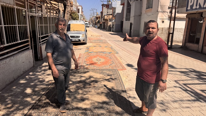 "Tozu önlemek için yollara halı sermek zorunda kaldık"