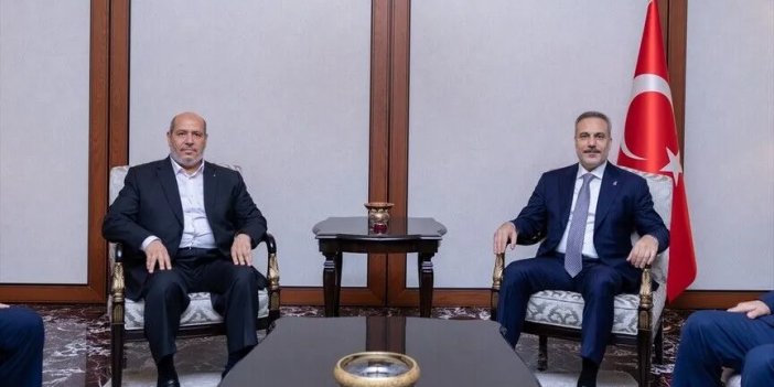 Bakan Fidan, Hamas Siyasi Büro Başkanı Hayye ve beraberindeki heyeti kabul etti