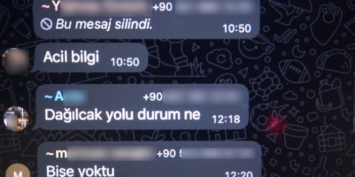 Polis kontrolünden kaçmak için WhatsApp grubu kurdular