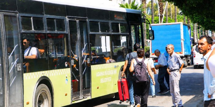 Adana'da toplu taşımada klima çilesi