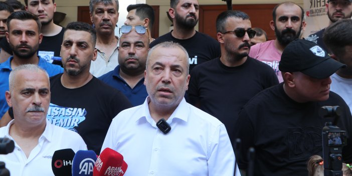 Adana Demirspor taraftarı bariyeri yıkıp belediyeye girmeye çalıştı