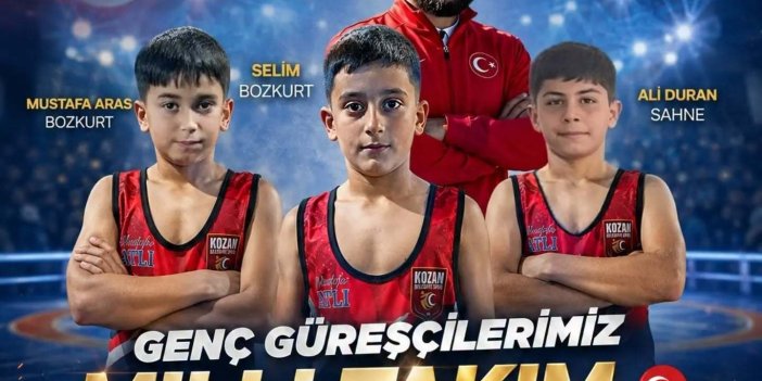 Kozan Belediyespor’un 3 güreşçisi U11 Serbest Güreş Milli Takım kampına davet edildi