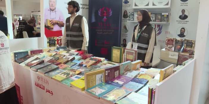 11. Uluslararası İstanbul Arapça Kitap Fuarı'nda Filistin temalı stantlar ilgi görüyor
