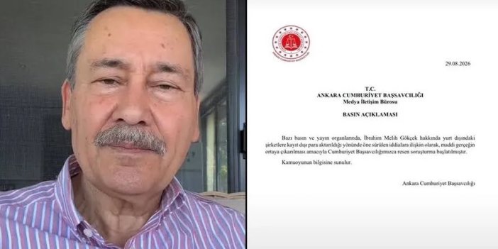 Melih Gökçek hakkında soruşturma! Başsavcılıktan ilk açıklama