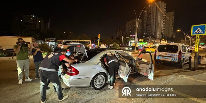 Adana'da helikopter destekli "huzur ve güven" uygulaması yapıldı