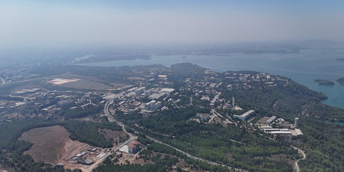 Adana'daki orman yangını uydudan bile görünüyor