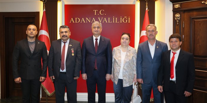 Vali Mustafa Yavuz’u şehit ve gazi dernek temsilcileri makamında ziyaret etti.