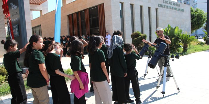 Yüreğir’de Dünya Uzay Haftası’na özel güneş gözlemi