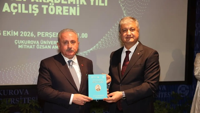 Eski TBMM Başkanı Şentop, Çukurova Üniversitesi Akademik Yıl Açılış Töreni'nde konuştu