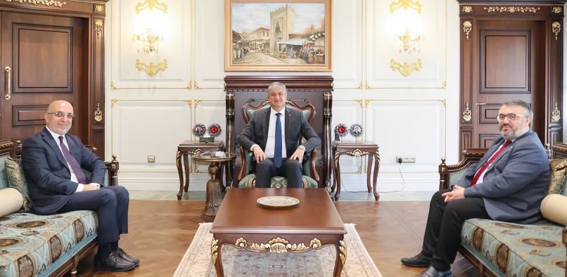 Adana’ya Yeni Atanan İl Müftüsü Lütfü İmamoğlu’ndan Vali Yavuz’a Ziyaret
