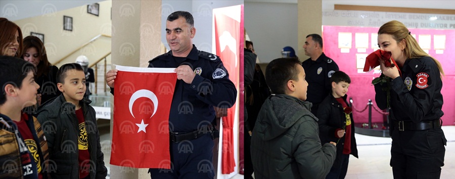 ÇÜ öğrencileri şehitler için...
