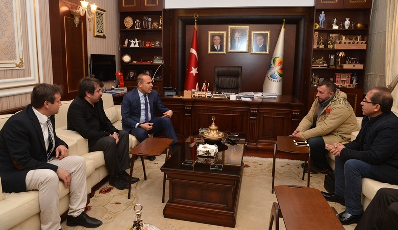 Türkmen komutanlardan Başkan Sözlü'ye ziyaret