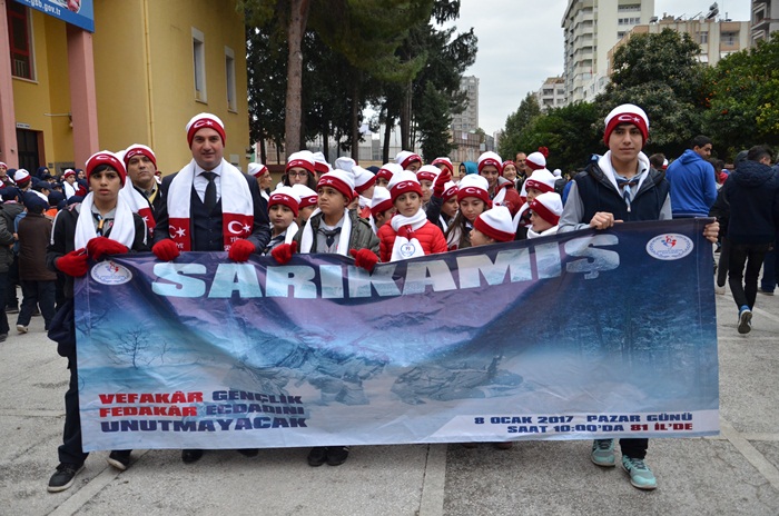 Adana'da Sarıkamış Harekatının 102. yıl dönümü anma töreni yapıldı.