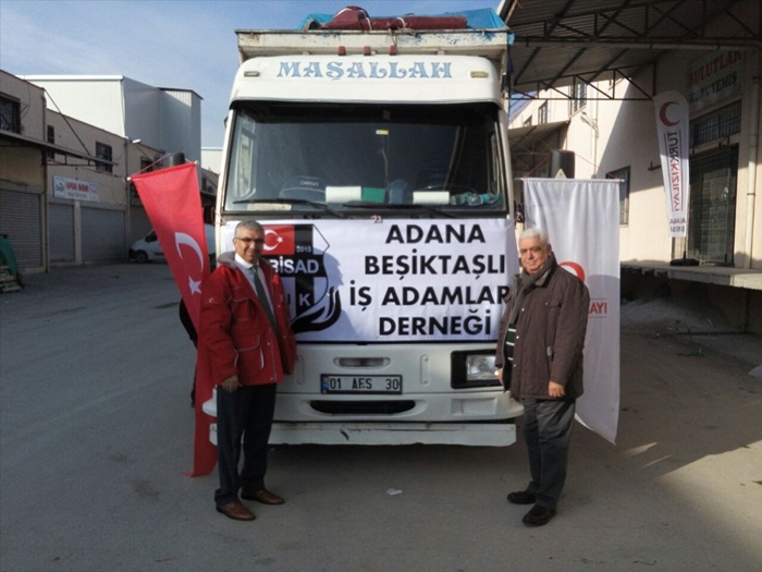 Adana Beşiktaşlı İş Adamlarından Haleplilere Yardım
