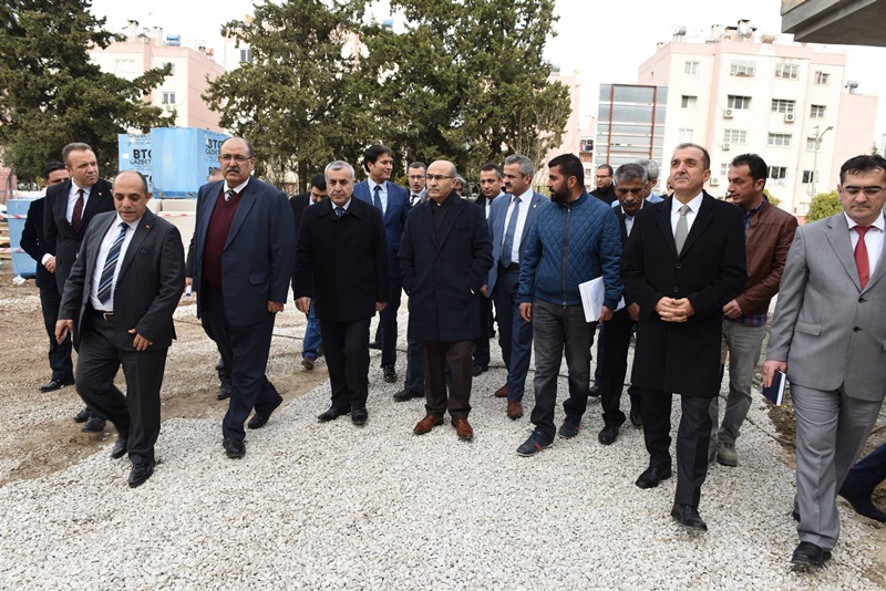 Vali Demirtaş, 112 Acil Ve Afet Acil Durum Merkezi İle Yüreğir Hükümet Konağı İnşaatında İncelemede Bulundu