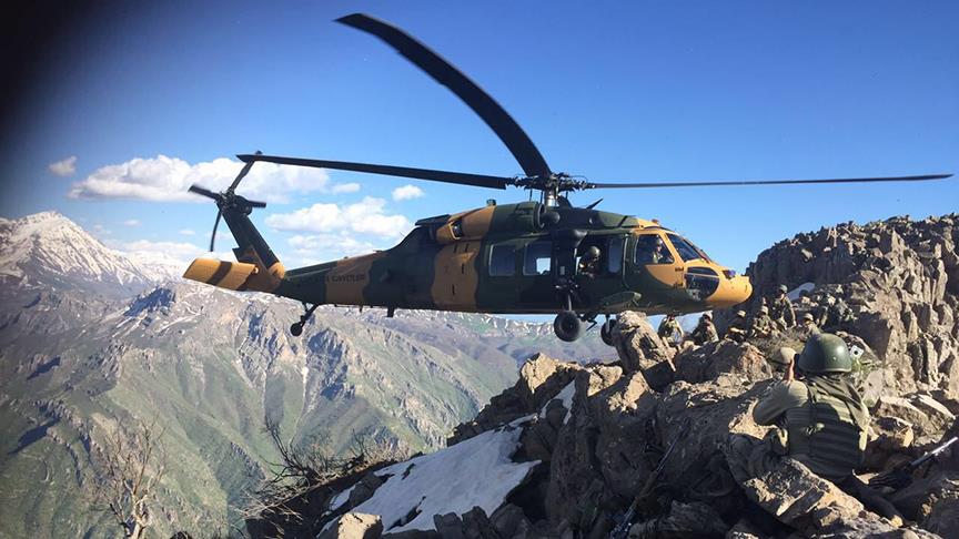 Kato'da hava harekatıyla 4 terörist etkisiz hale getirildi