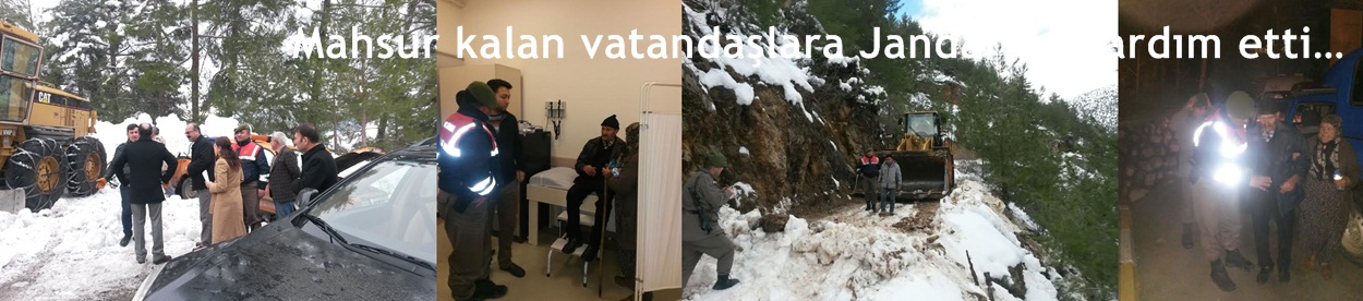 Mahsur kalan vatandaşlara Feke İlçe Jandarma Komutanlığınca yardım edilmiştir…