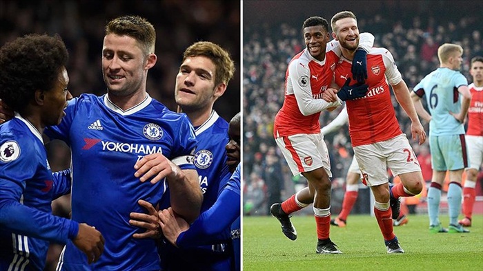 Chelsea ve Arsenal avantajı kaçırmadı