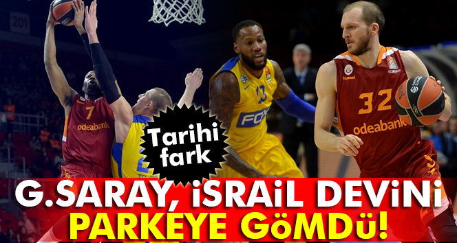 Galatasaray, İsrail takımı Maccabi'yi farka boğdu