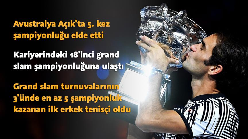 Avustralya Açık'ta şampiyon Federer