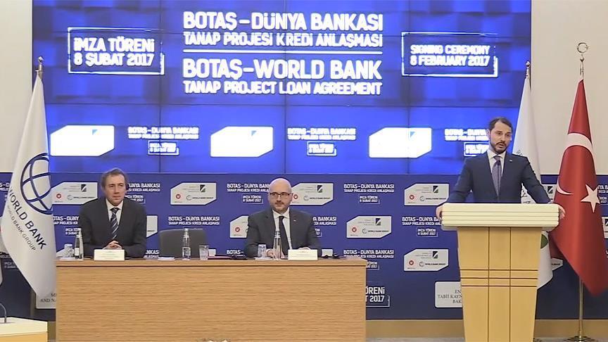 TANAP için 400 milyon dolarlık kredi anlaşması imzalandı