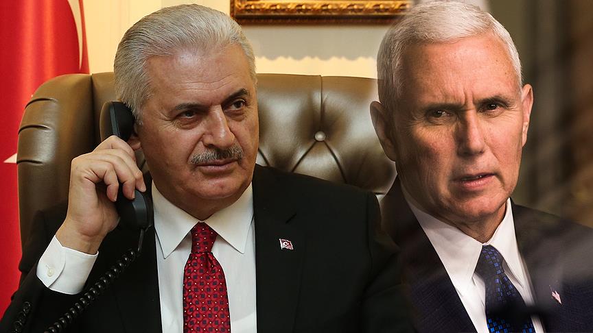 Başbakan Yıldırım ile ABD Başkan Yardımcısı Pence görüştü