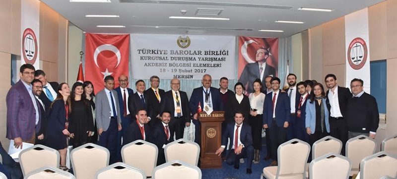 Akdeniz Bölge Barolarının Yarıştığı Stajyer Avukatlar Kurgusal Duruşma Yarışması Sonuçlandı.