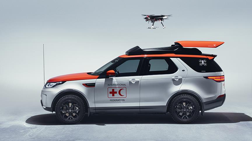 Land Rover'ın 'drone'lu aracı hayat kurtaracak