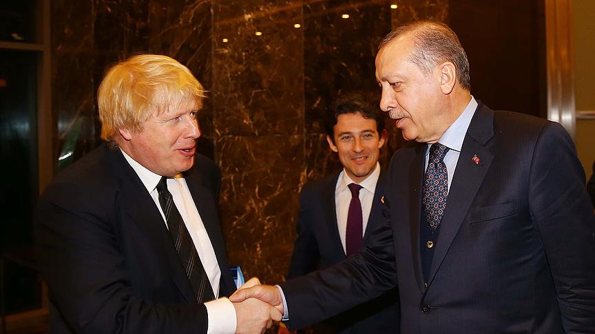 Cumhurbaşkanı Erdoğan, İngiltere Dışişleri Bakanı Johnson'u kabul etti