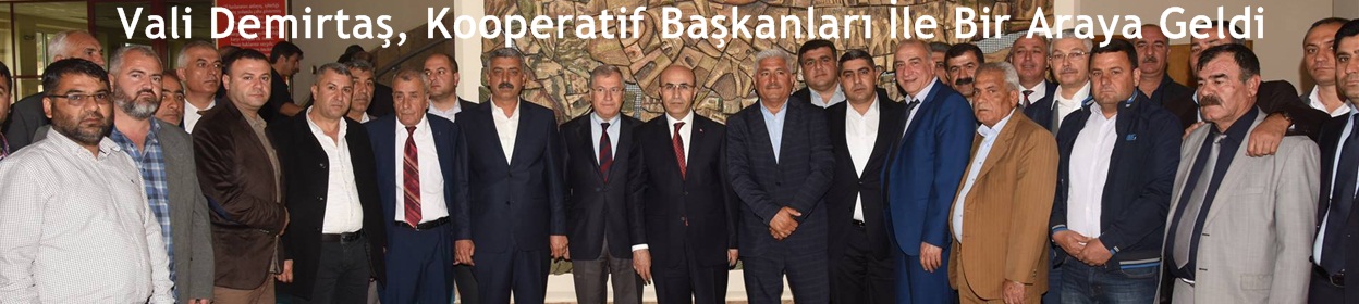 Vali Demirtaş, Şehir İçi Dolmuş Ve Özel Halk Otobüsleri Kooperatifleri Başkanları İle Bir Araya Geldi