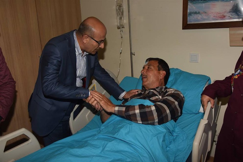 Vali Demirtaş’tan Yaralılara Ziyaret