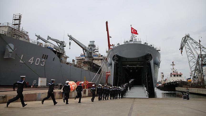 TCG Bayraktar harp gemisi Deniz Kuvvetlerine teslim edildi